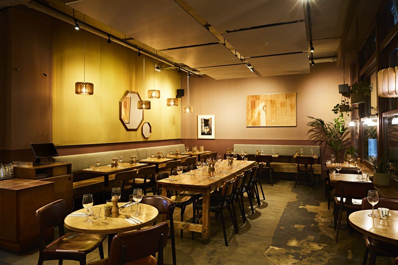 Main dining room at Lantana Shoreditch, London