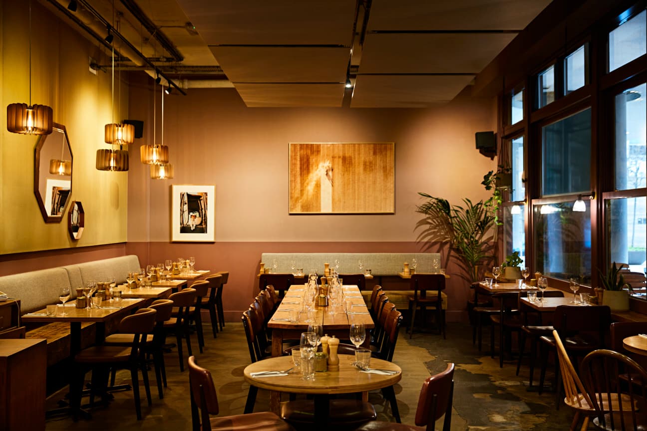 Main dining room at Lantana Shoreditch, London