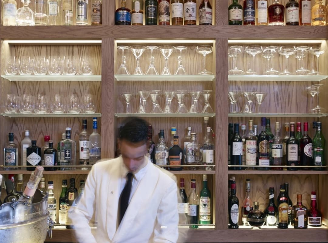 Bar area at Chucs Mayfair, London