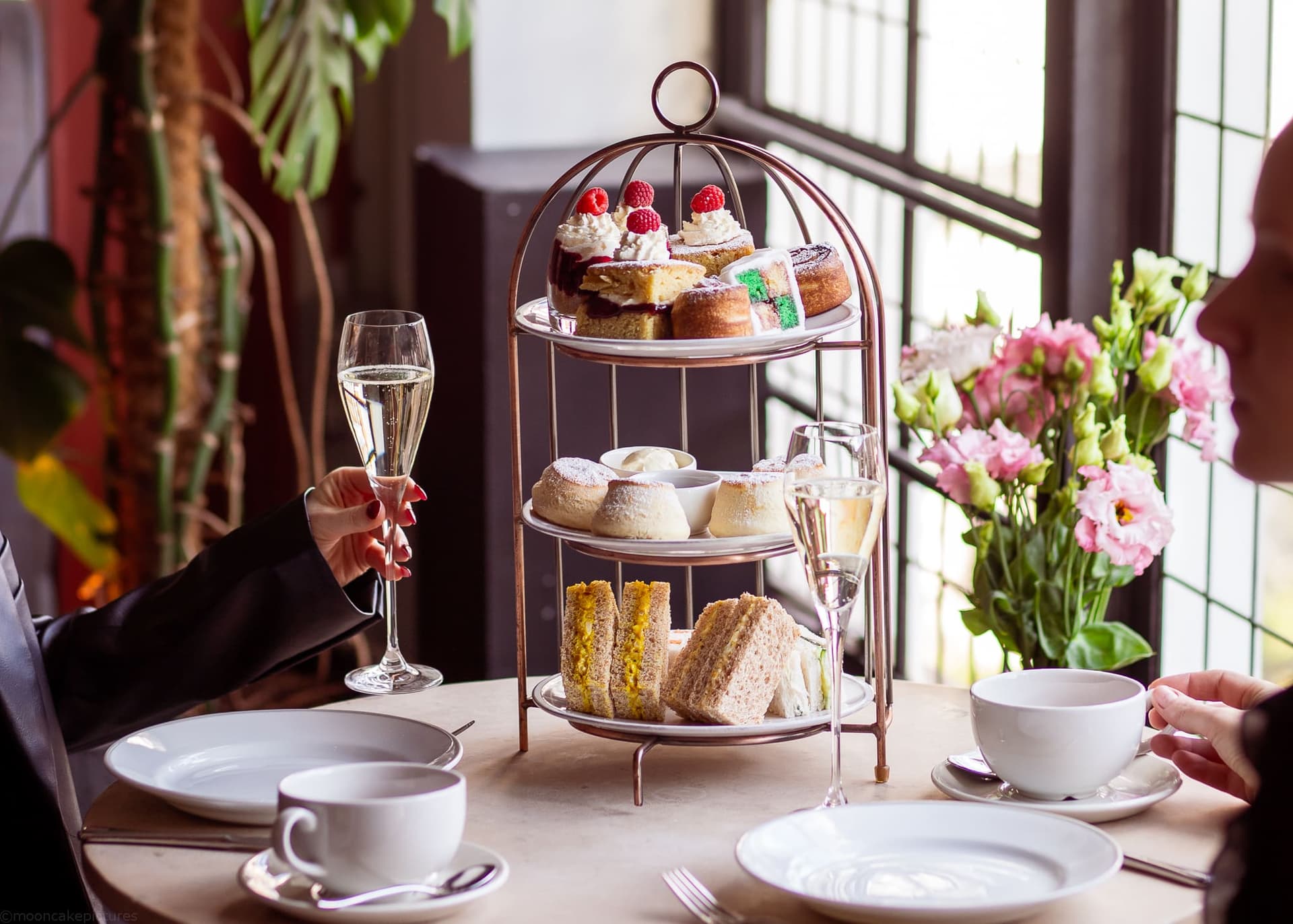 Afternoon tea service at Bluebird Chelsea, London