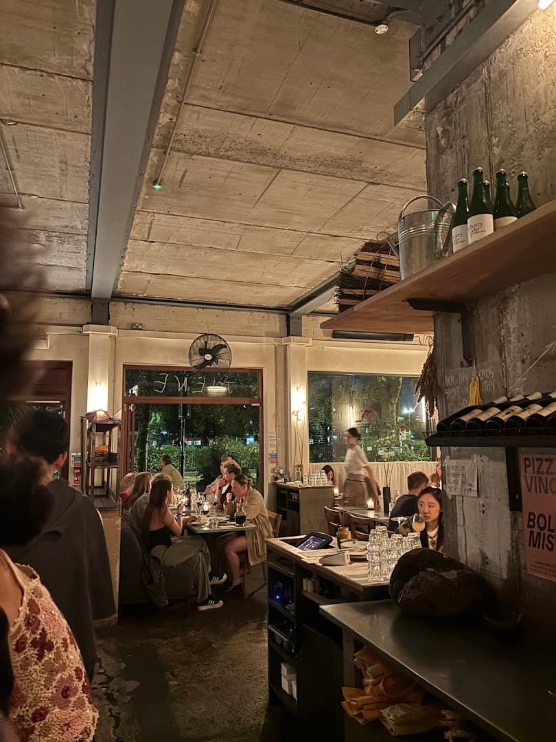 Rustic dining room at Jolene Bakery & Restaurant, London