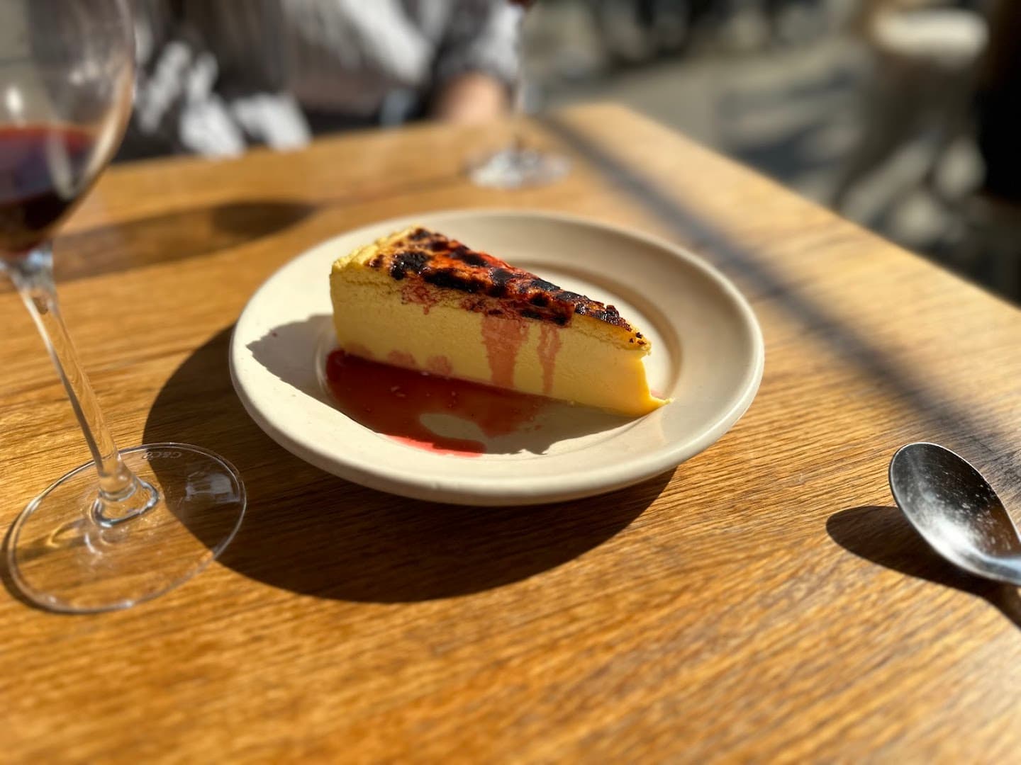 Basque cheesecake at Elliot's - Hackney, London