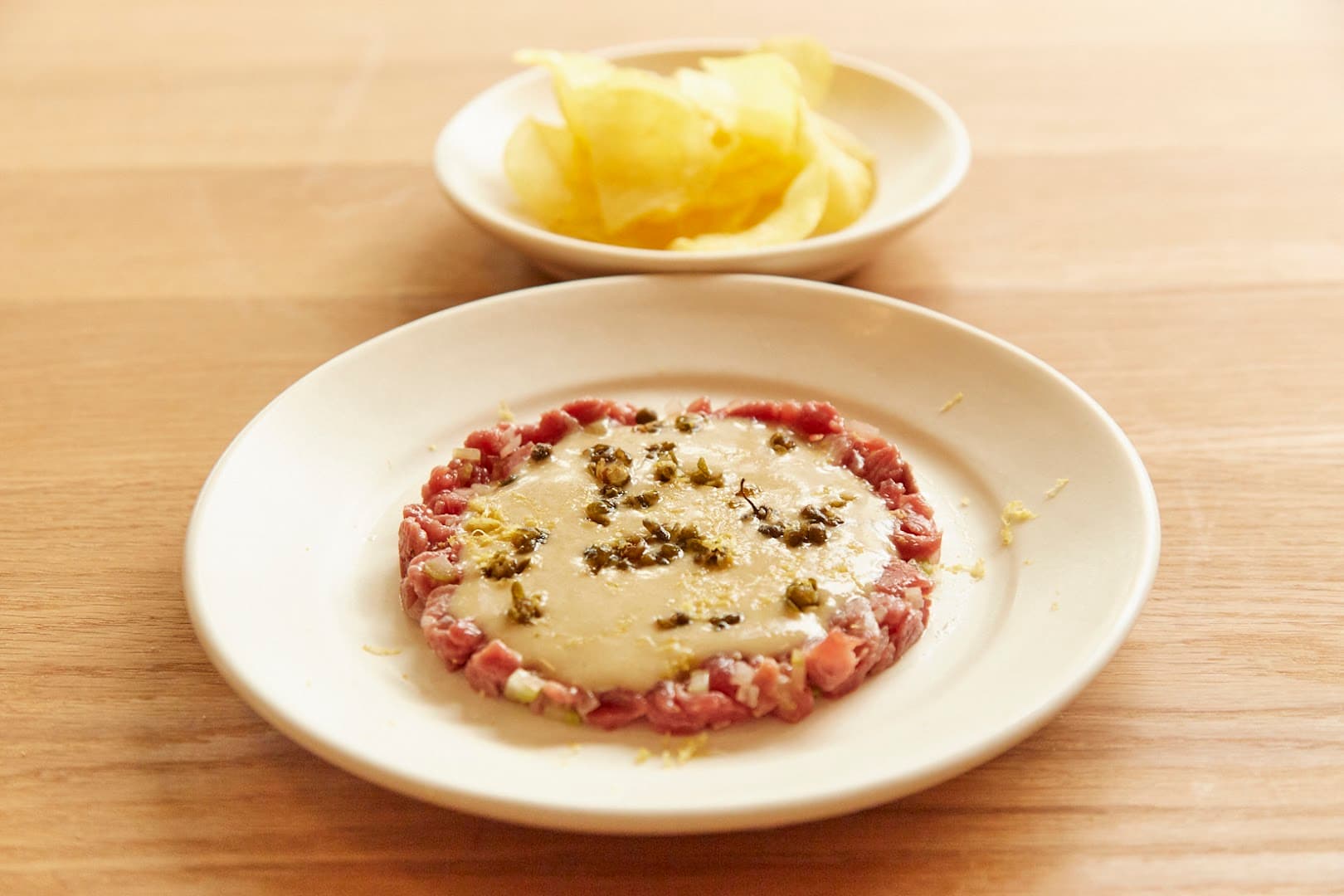 Beef tartare at Elliot's - Hackney, London