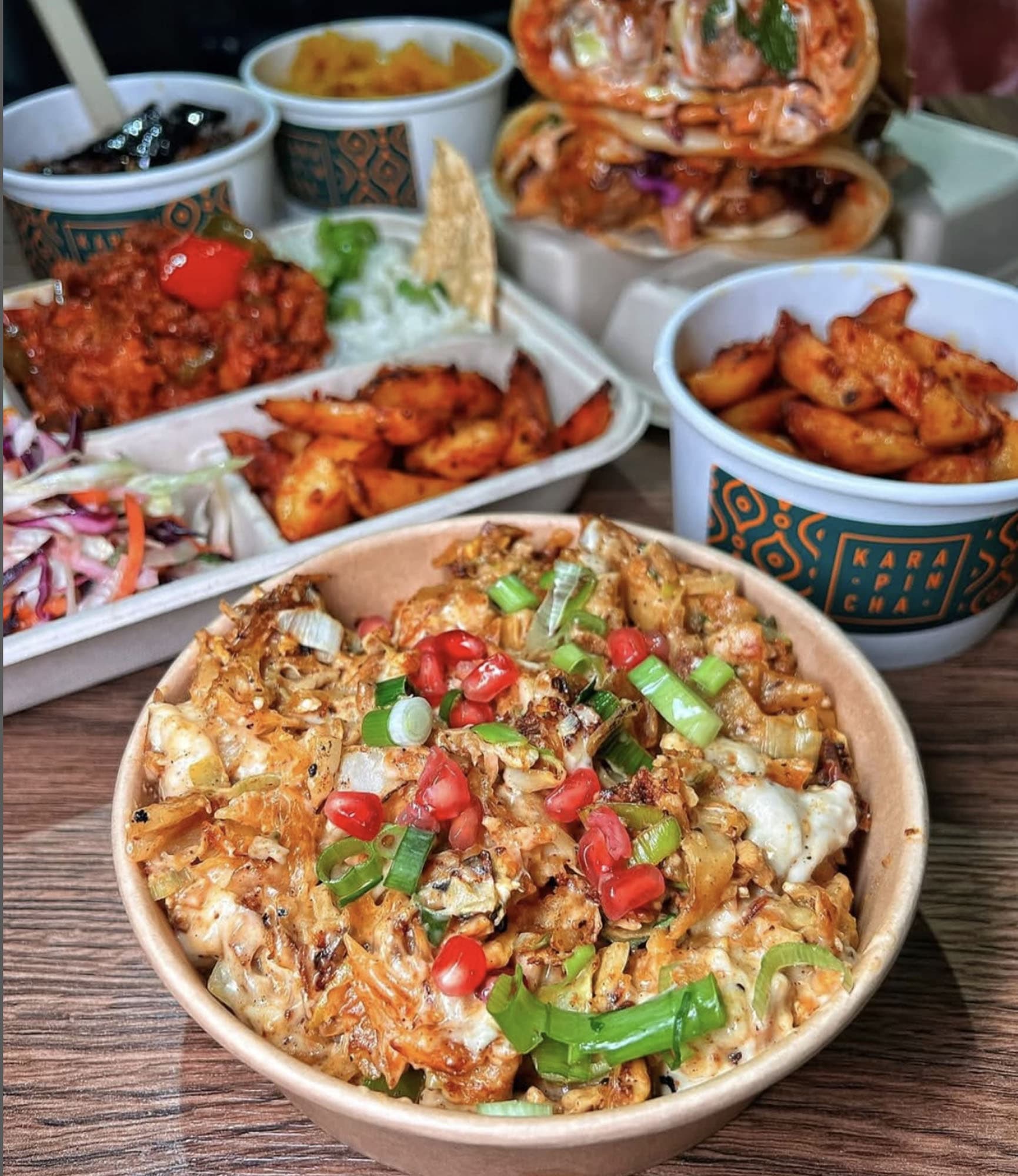 Asian fusion sharing platter at Mercato Mayfair, London