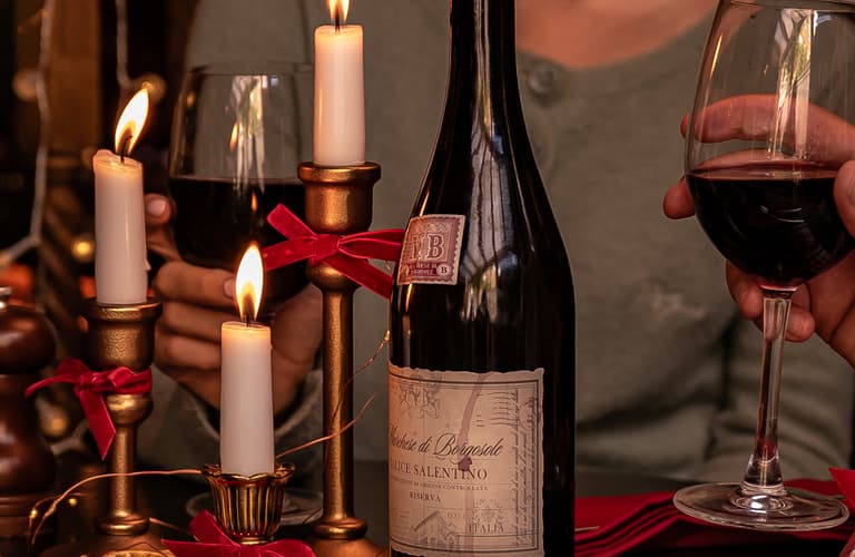 Candlelit wine service at The Footman, London