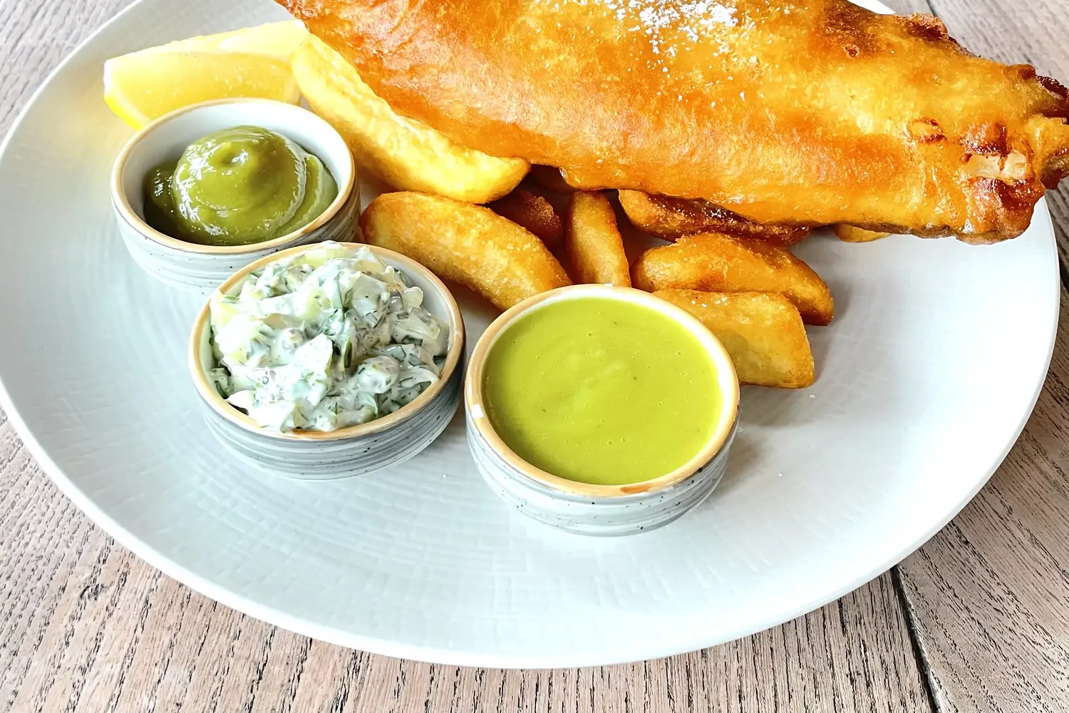 Fish and chips at The Footman, London