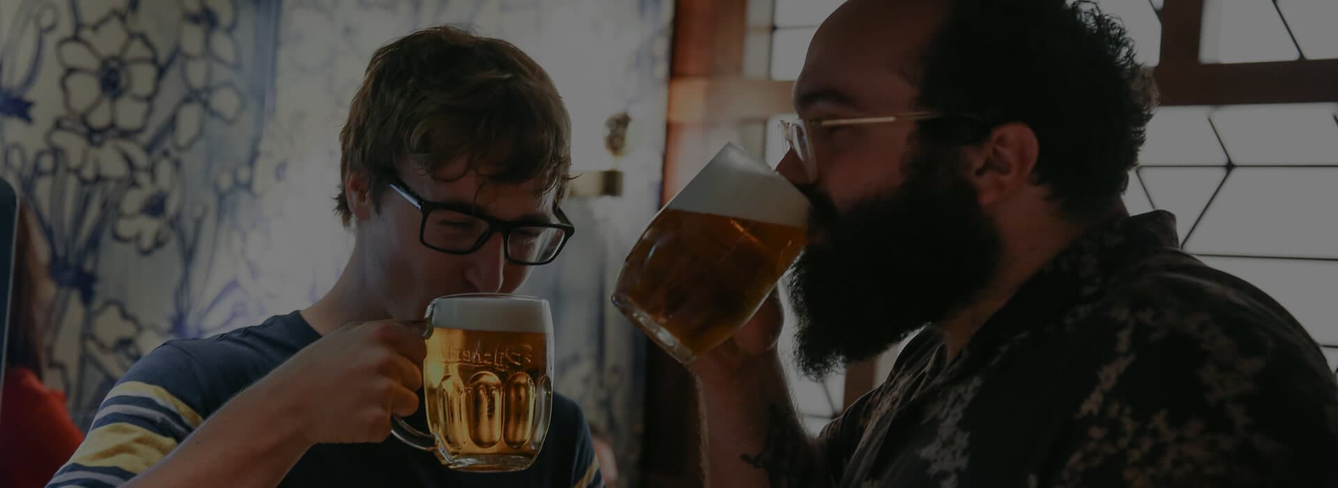 Customers enjoying craft beer at The Duck and Rice, London