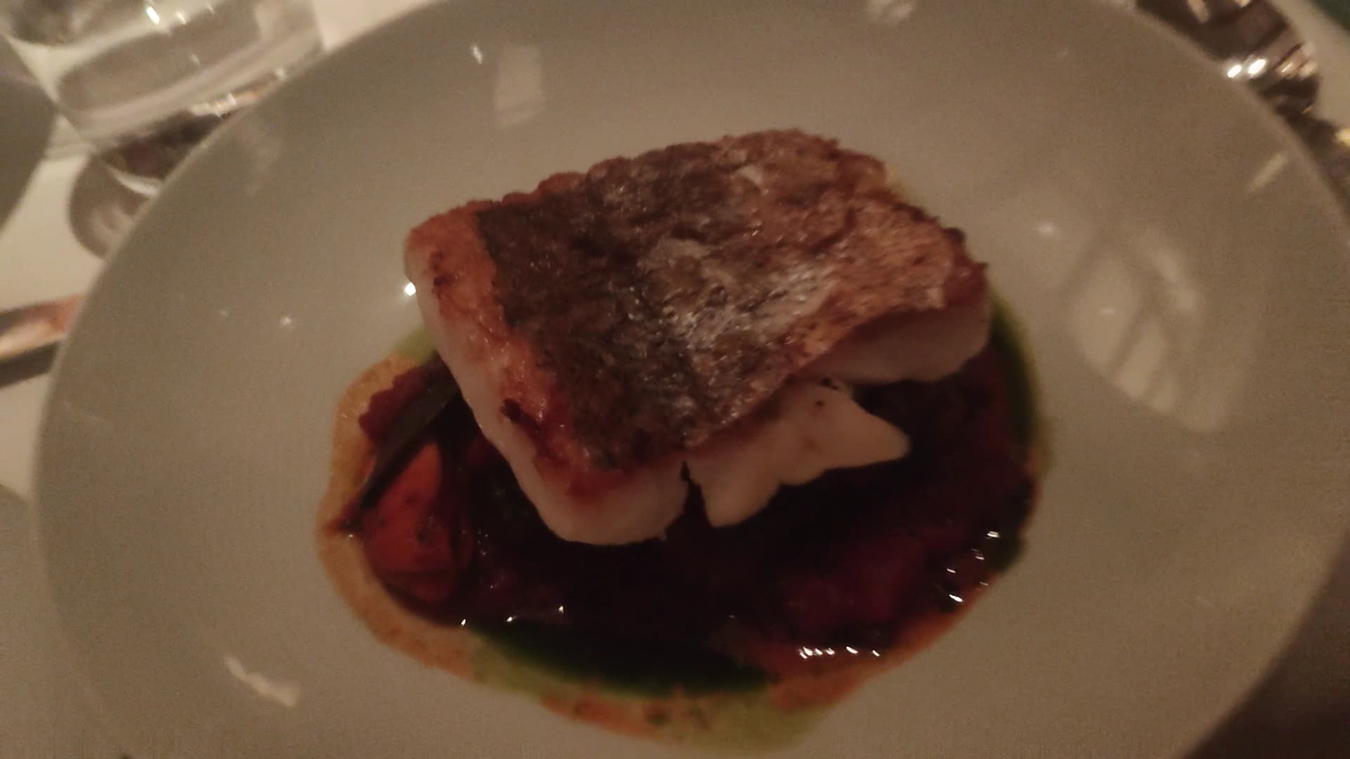 Beef dish plated at The Park, London