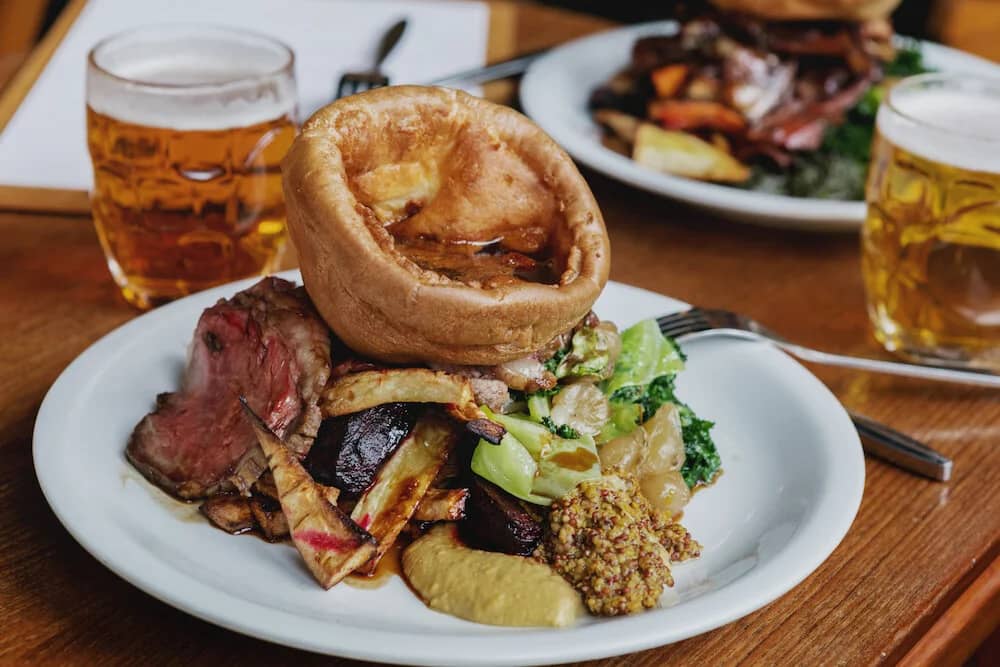 Sunday roast plate at Alice House West Hampstead, London