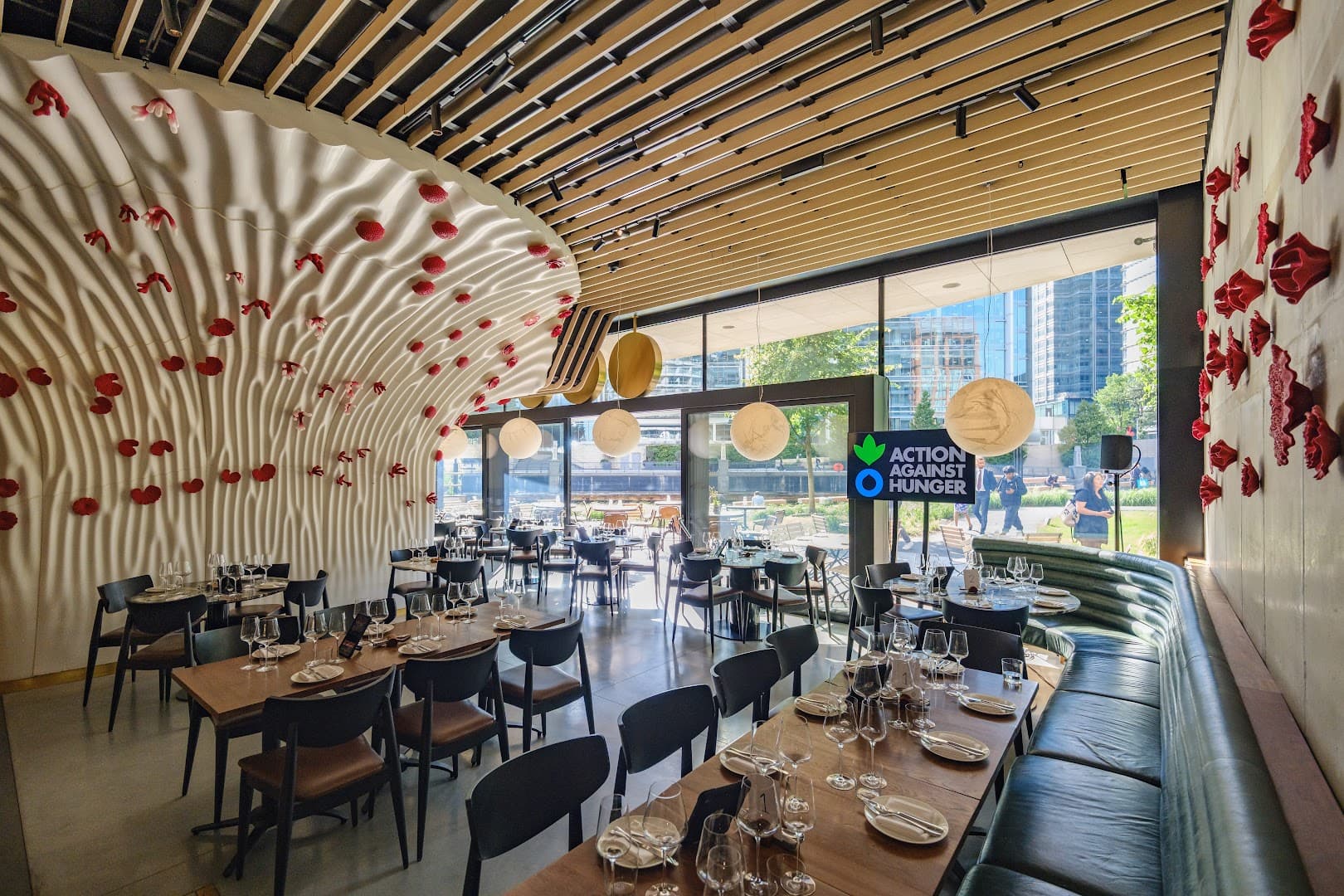 Main dining room at Roe - Canary Wharf, London