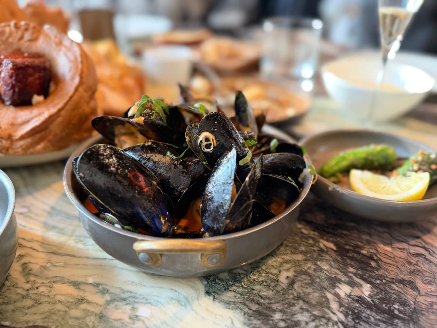 Mussels dish at Roe - Canary Wharf, London