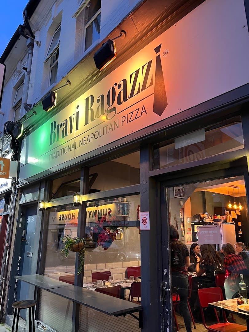 Front facade at Bravi Ragazzi, London