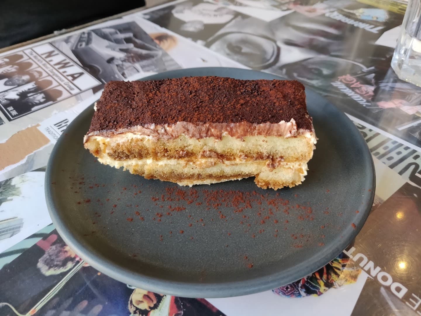 Tiramisu dessert at Bravi Ragazzi, London