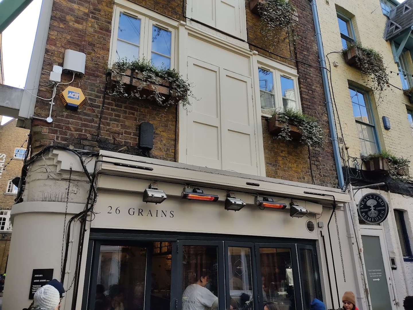 Front facade at 26 Grains, London
