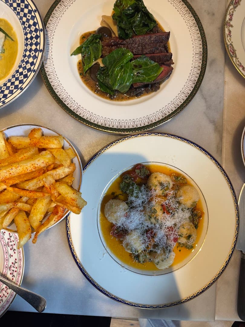 Meat and gnocchi dishes at Cloth, London