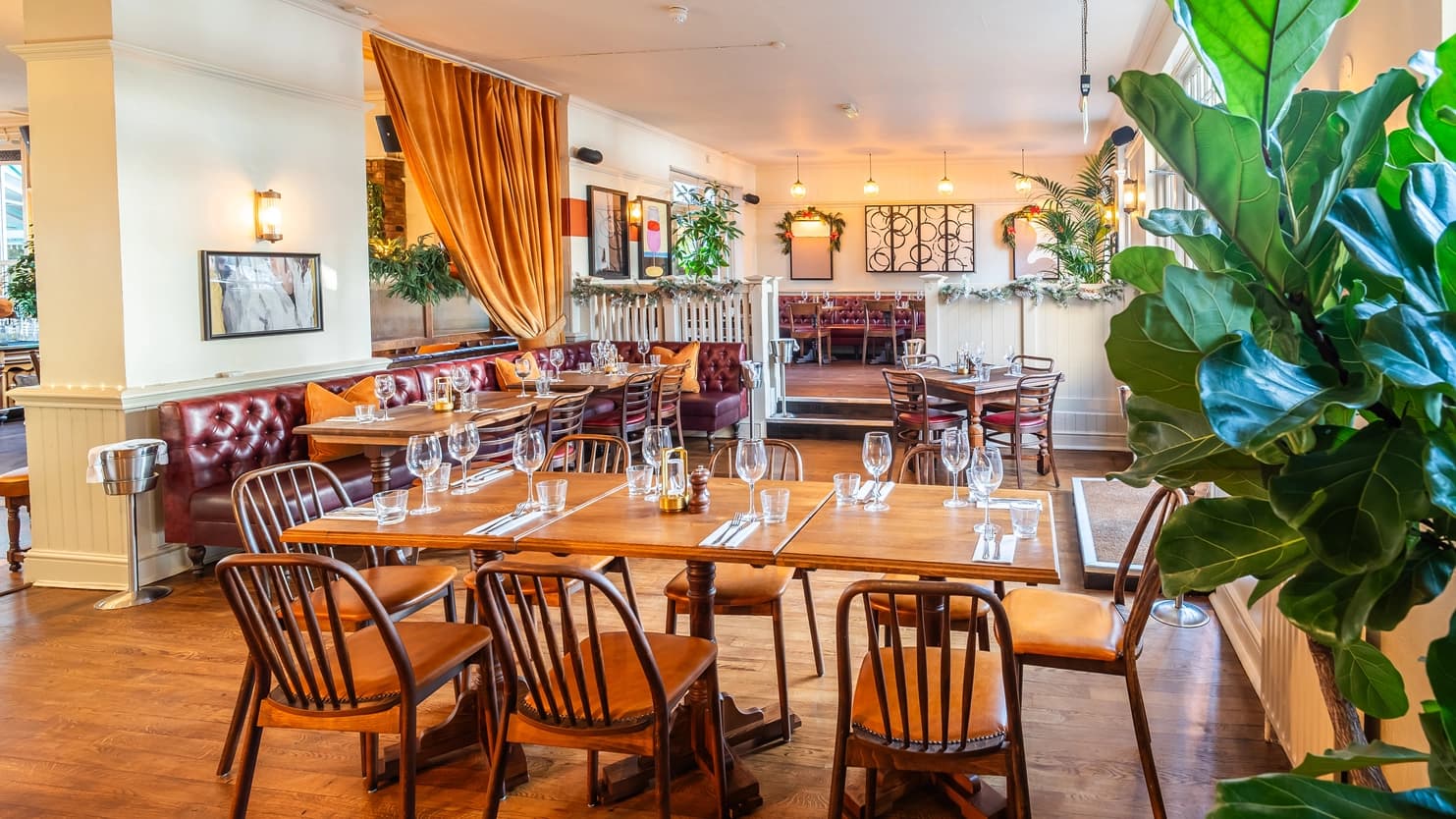 Main dining room at The Crabtree, London
