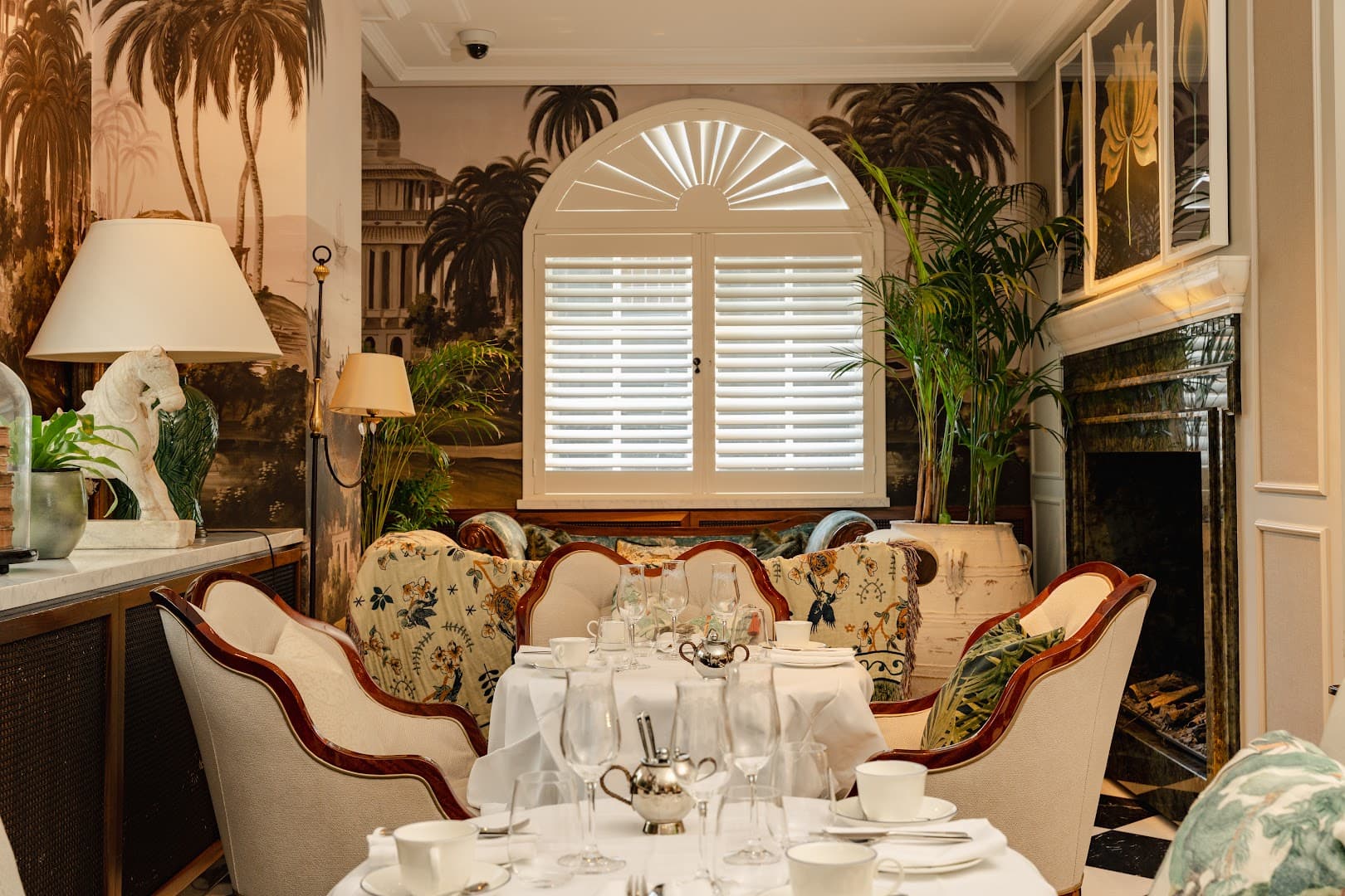 Afternoon tea dining room at The Parlour, London