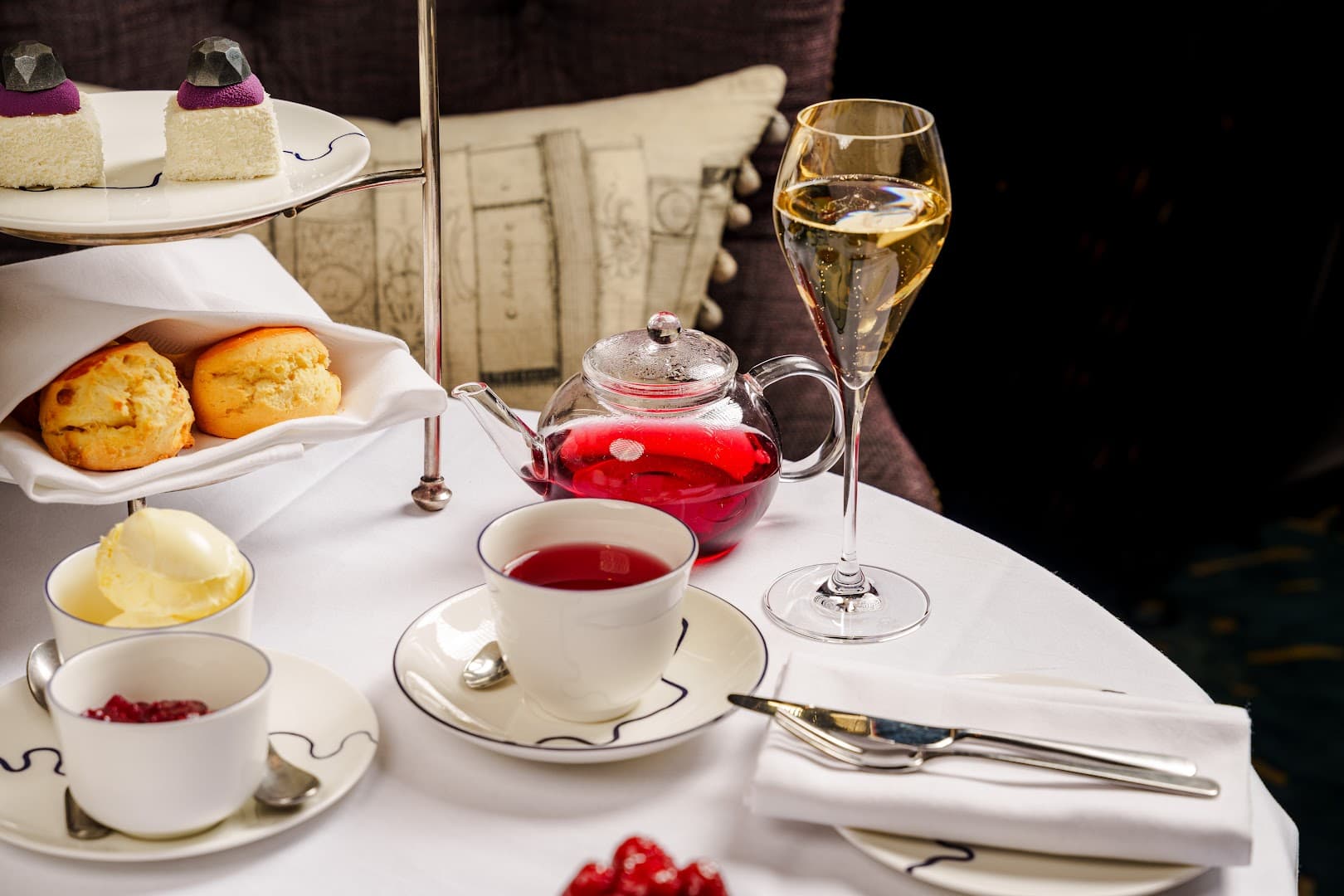 Afternoon tea service at The Parlour, London