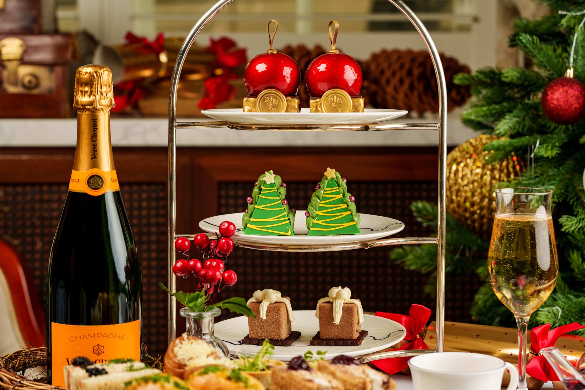 Christmas afternoon tea at The Parlour, London