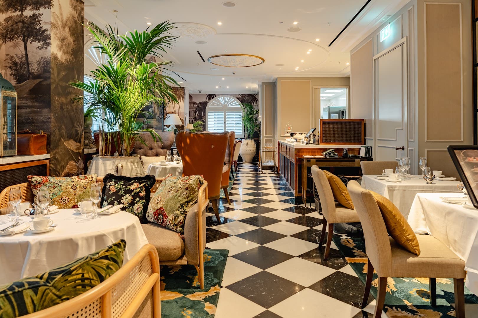 Elegant main dining room at The Parlour, London