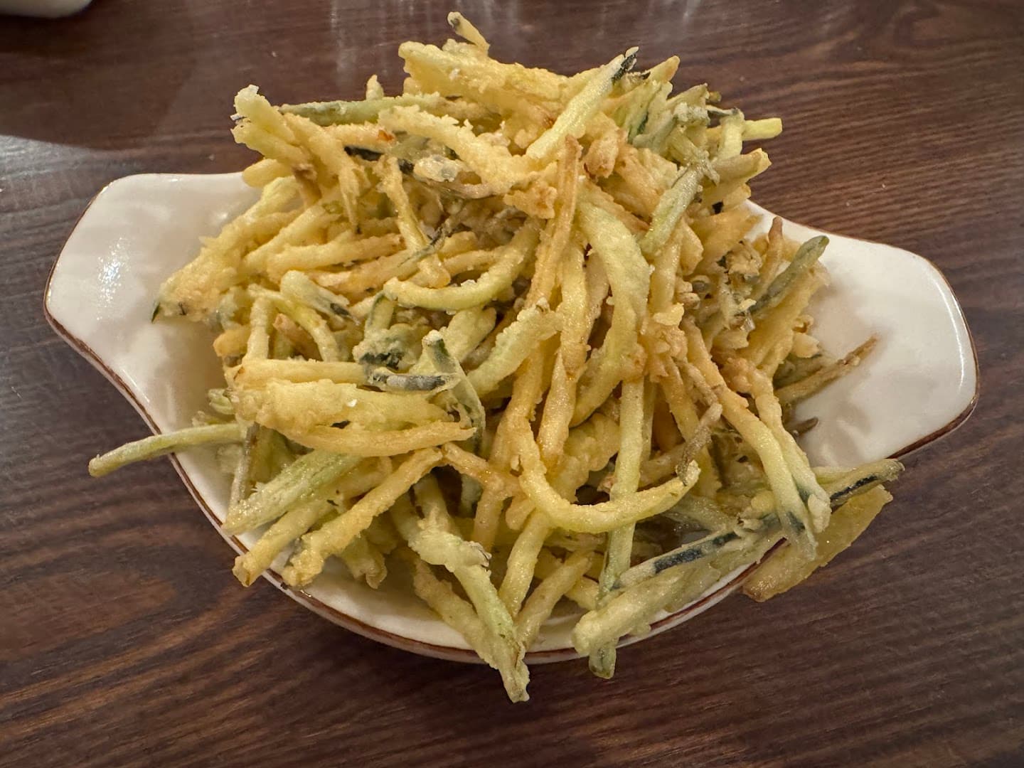 Crispy fried vegetables at 27 Old Compton Street, London