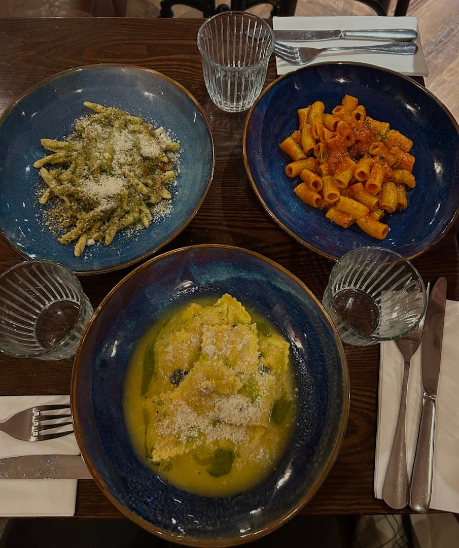 Fresh pasta dishes at 27 Old Compton Street, London
