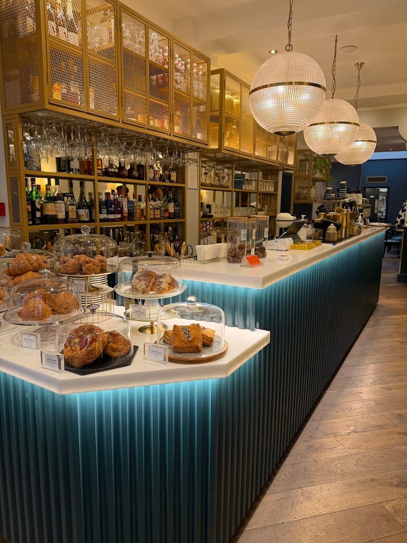 Bar and pastry counter at Queens of Mayfair, London