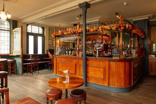 Traditional bar area at The Albert, London