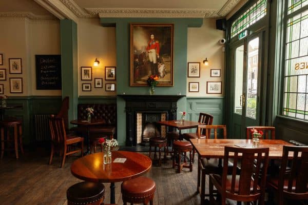 Traditional pub interior at The Albert, London