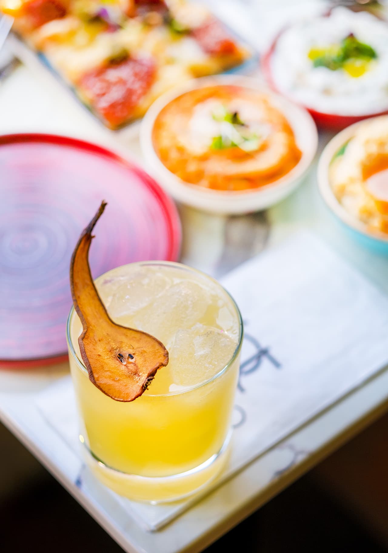 Cocktail and tapas platter at Betto Tapas Restaurant & Cocktail Bar, London