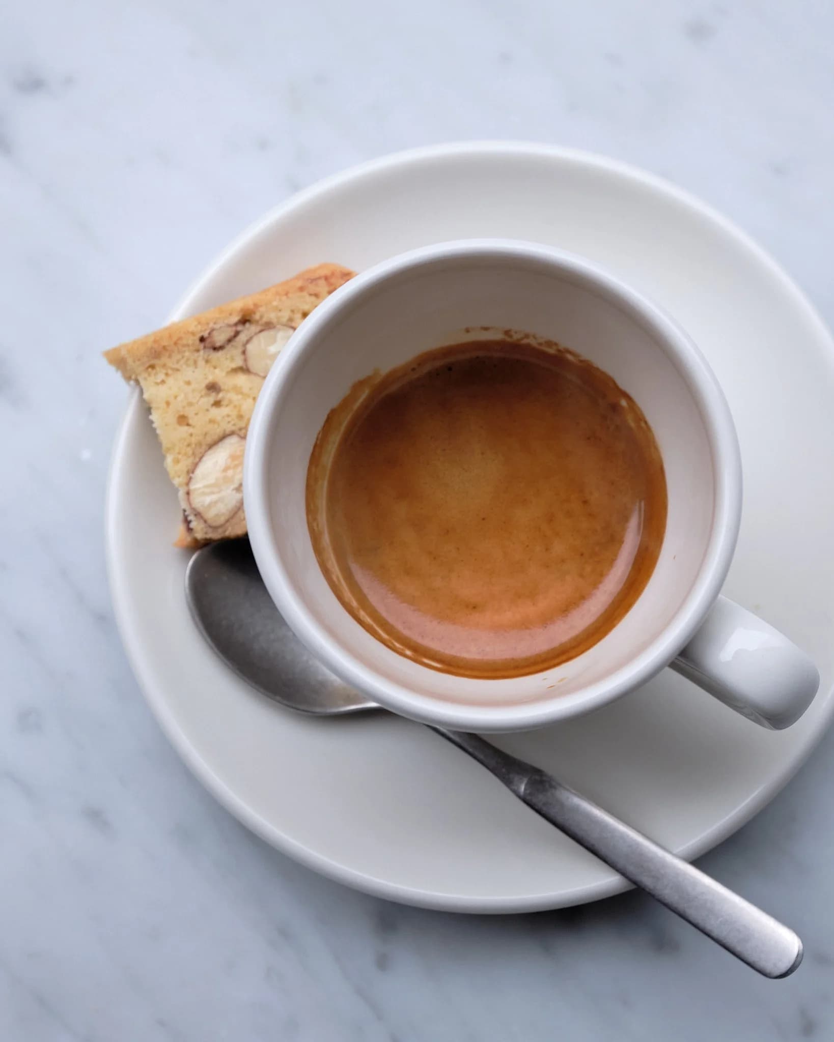 Espresso and biscotti at Potter & Reid, London