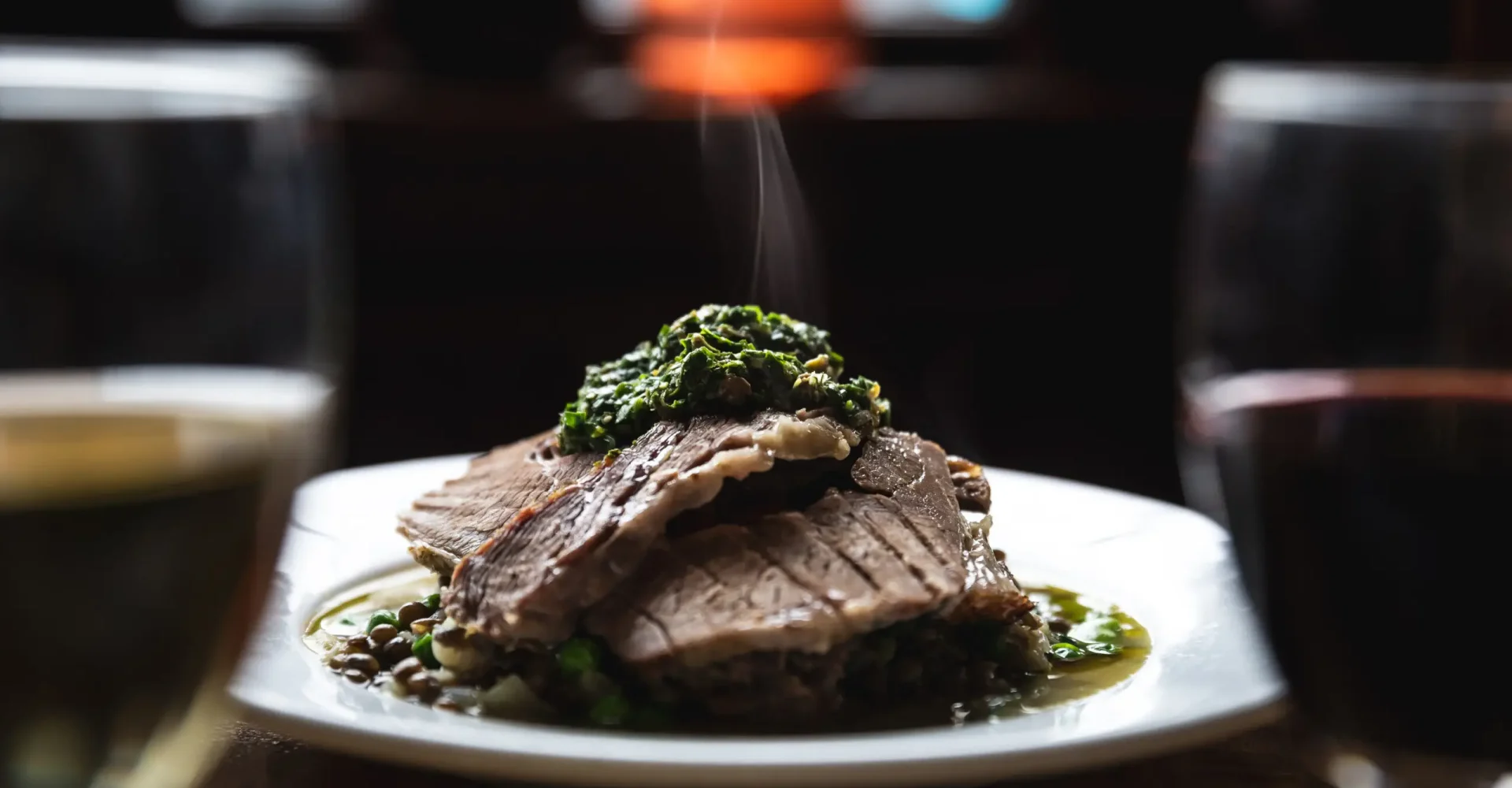 Slow-cooked beef dish at Canton Arms, London