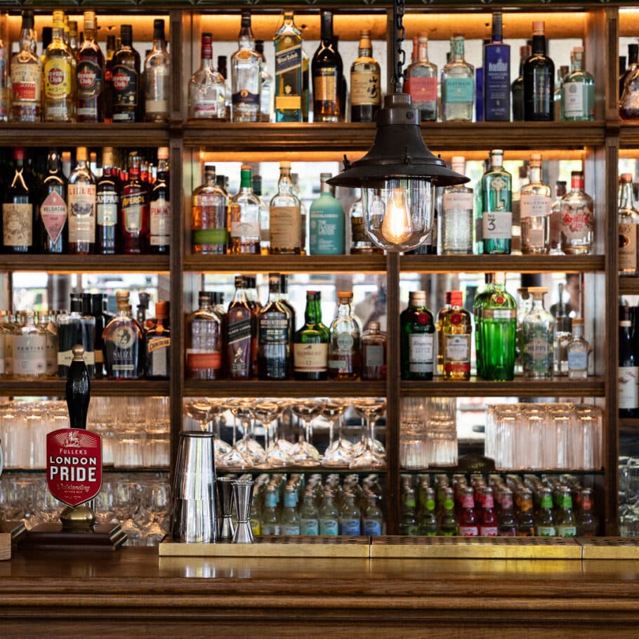 Bar area at The Thomas Cubitt Pub, Belgravia, London