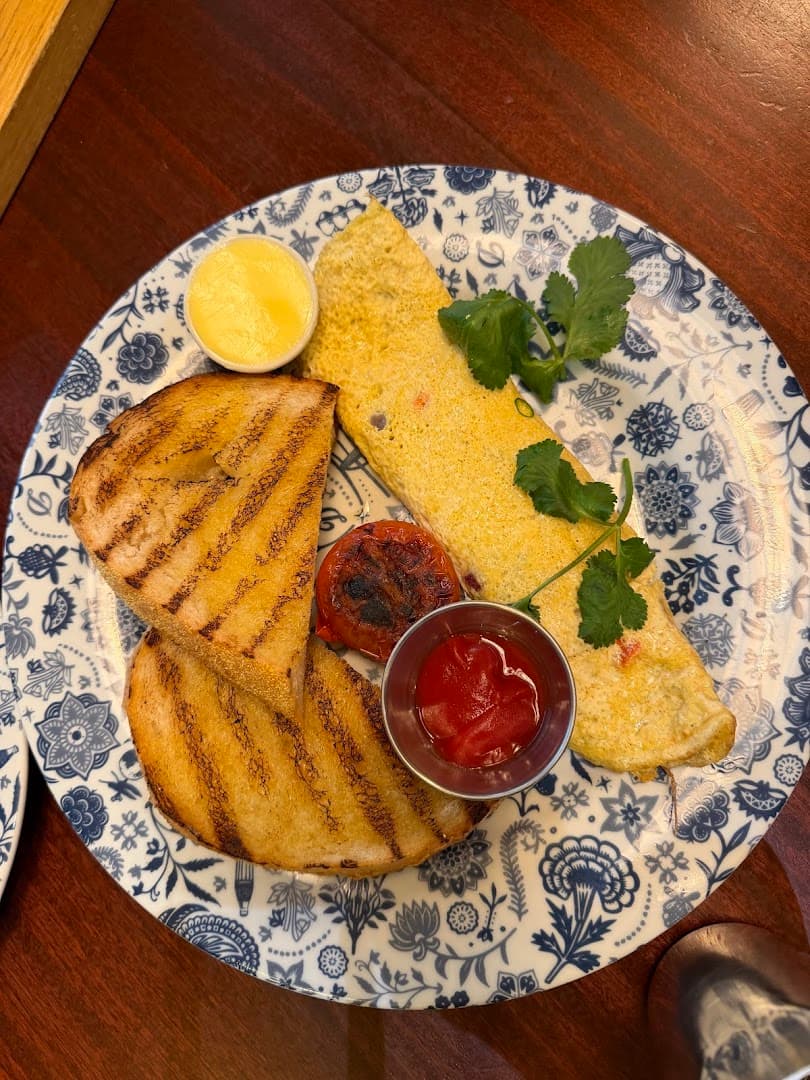 Chicken and chips dish at Dishoom Battersea, London