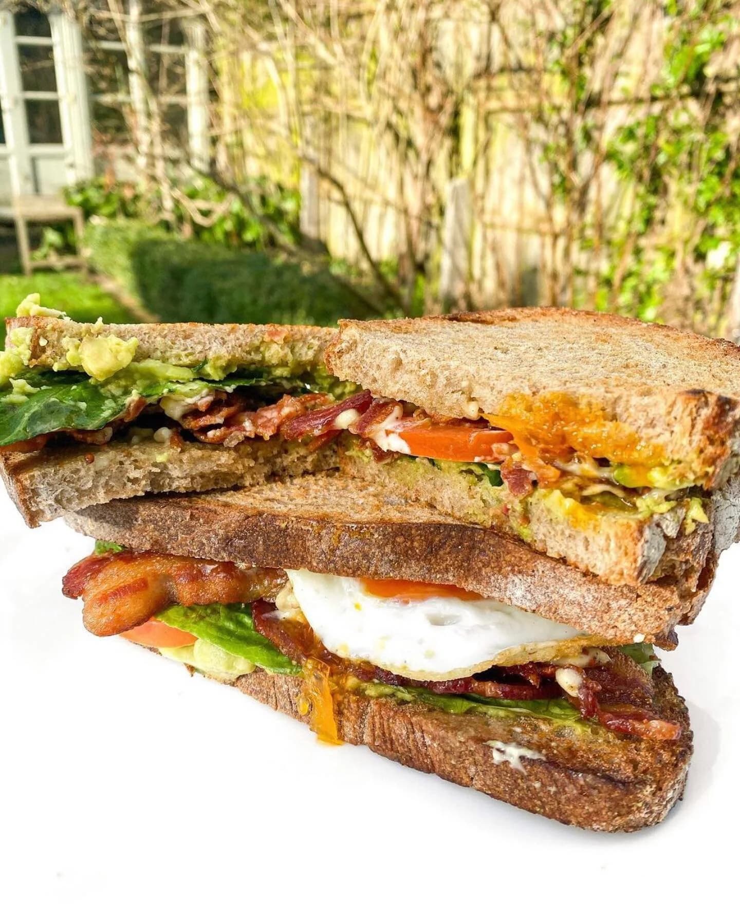 Bacon egg sandwich at Flotsam & Jetsam, London