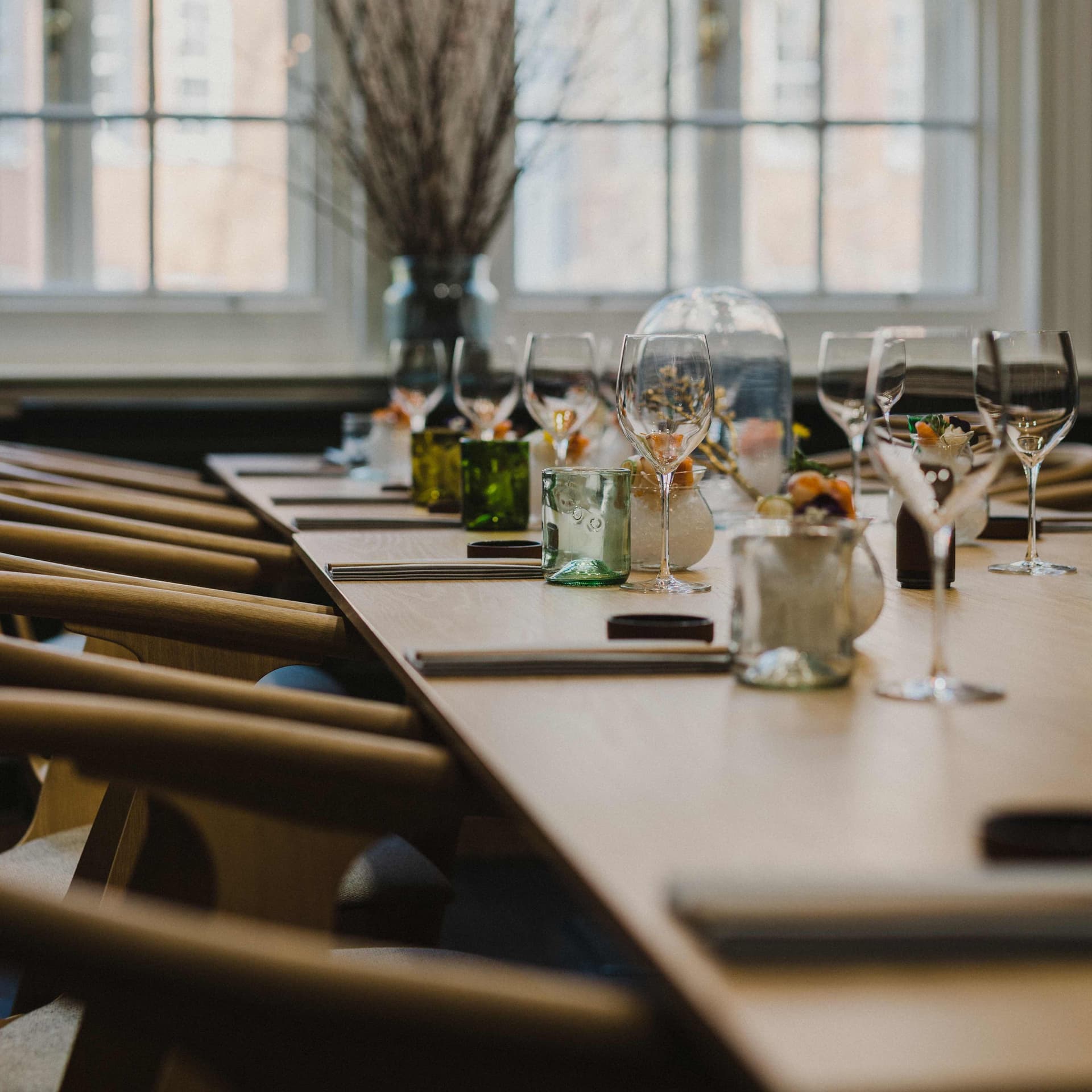 Table setting at Sticks'n'Sushi, London