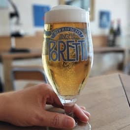 Oreti draught beer at The Garden - Pizza Restaurant & Bar, London