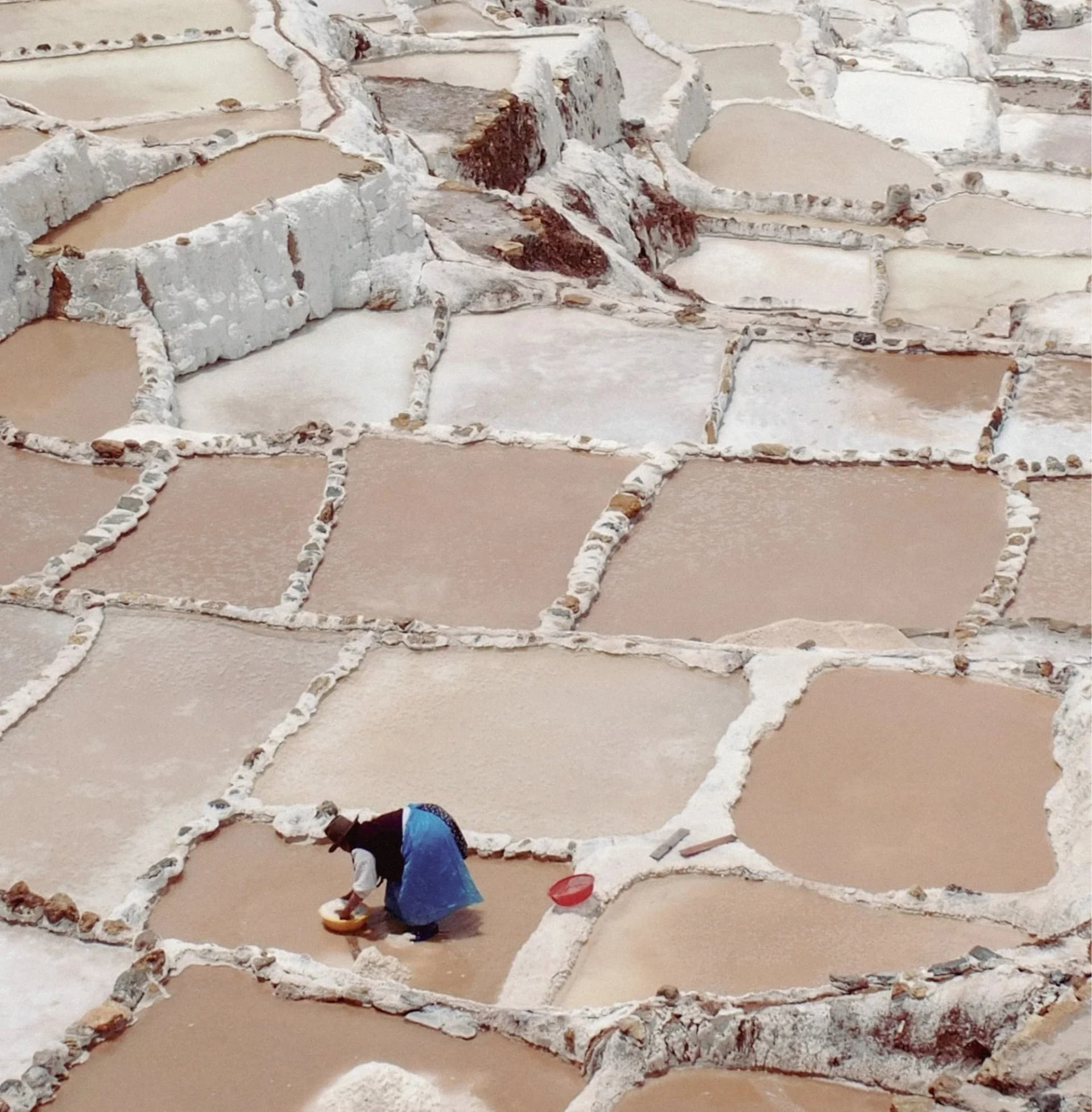 Salineras de Maras salt ponds in Peru - traditional salt harvesting inspiration for LIMA Shoreditch, London