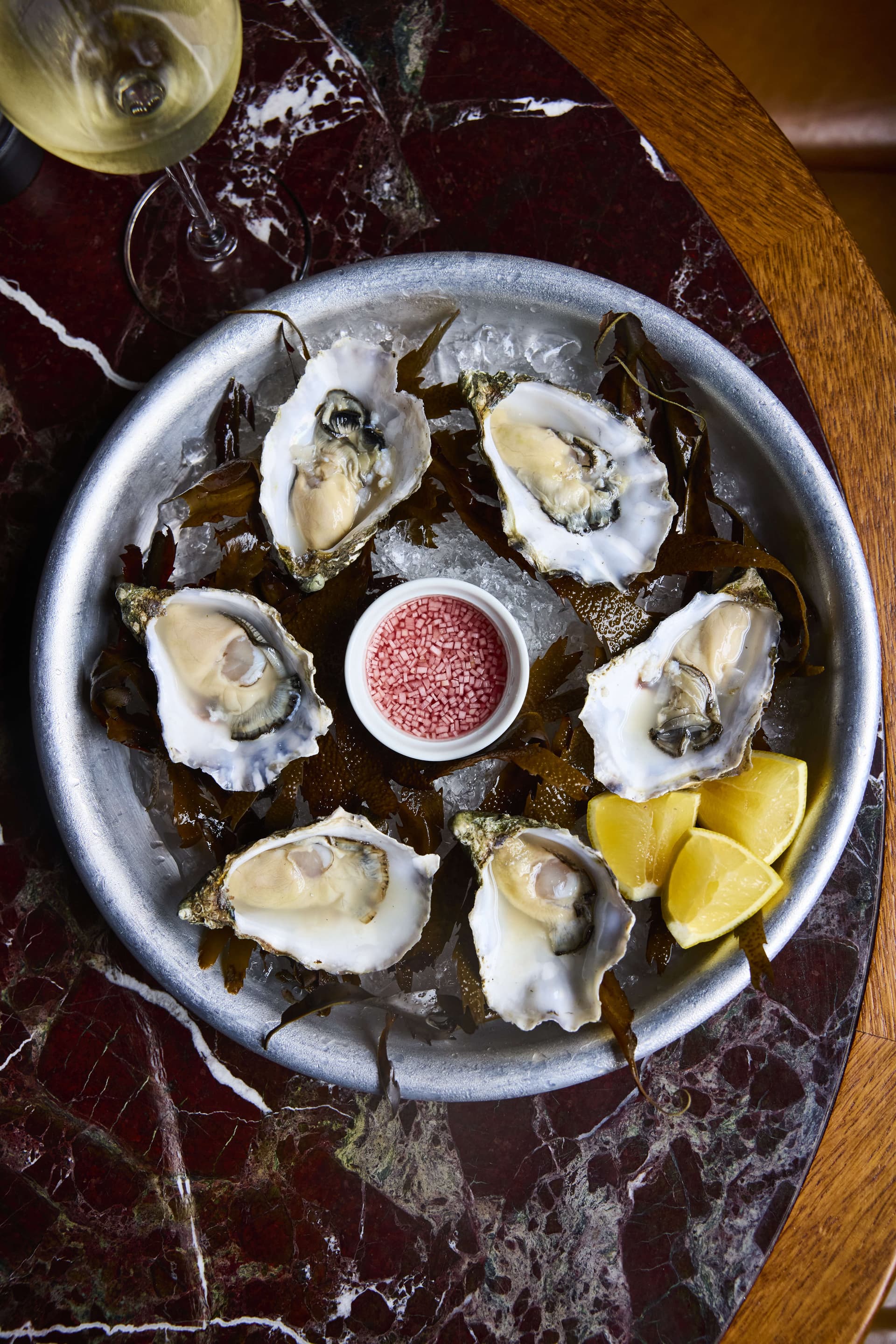 Fresh oysters at The Blue Stoops, London