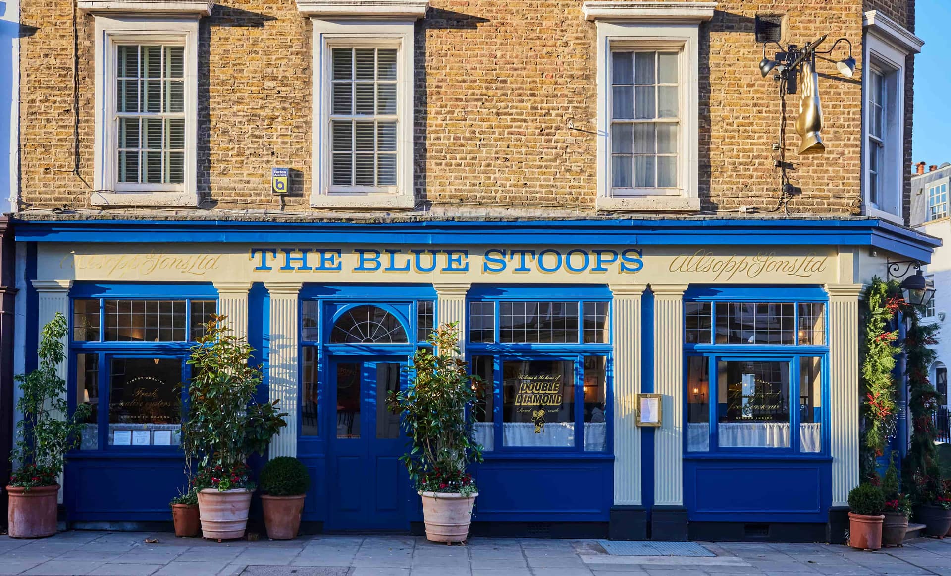 Front facade at The Blue Stoops, London