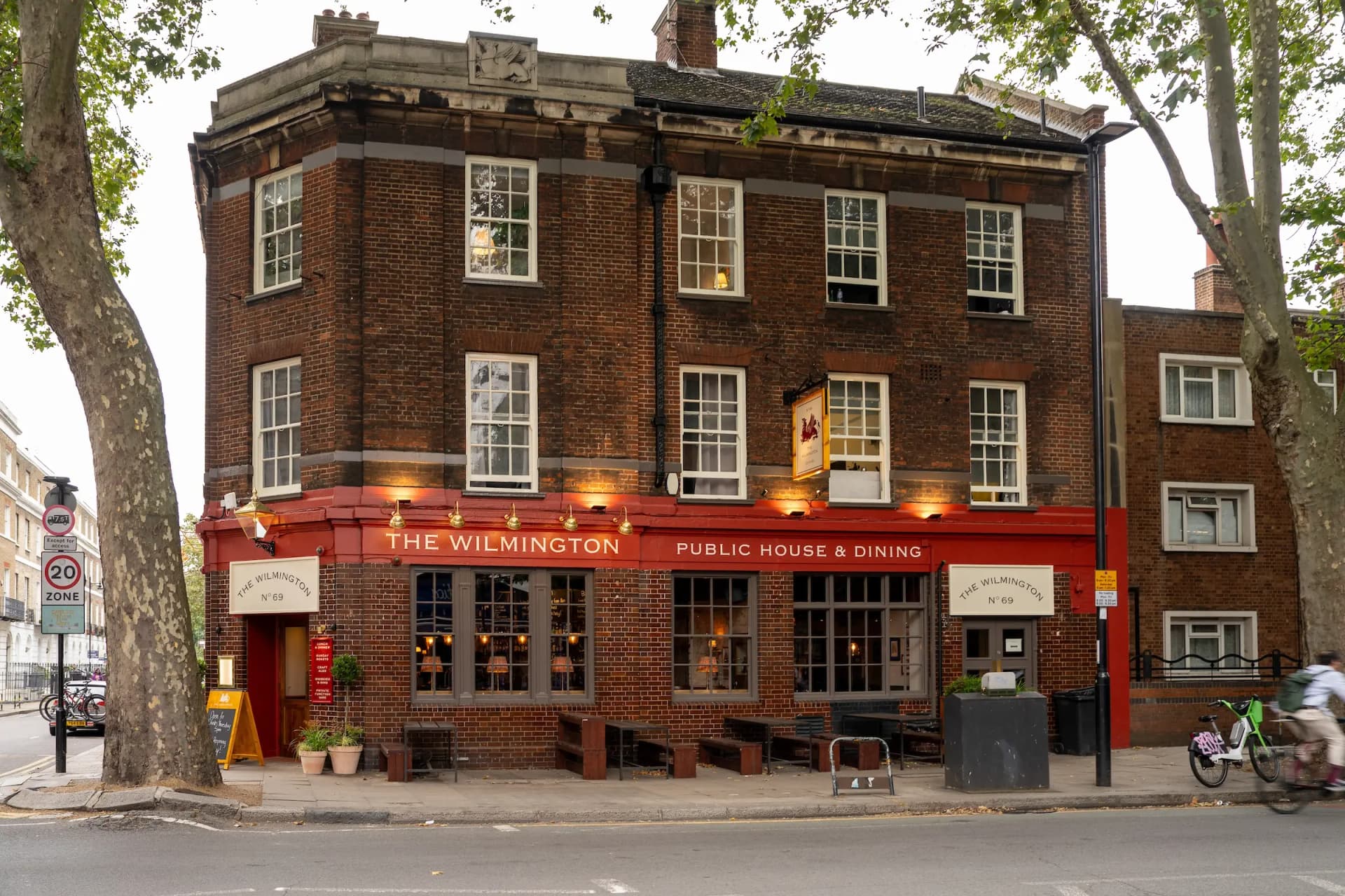 Front facade at The Wilmington, London