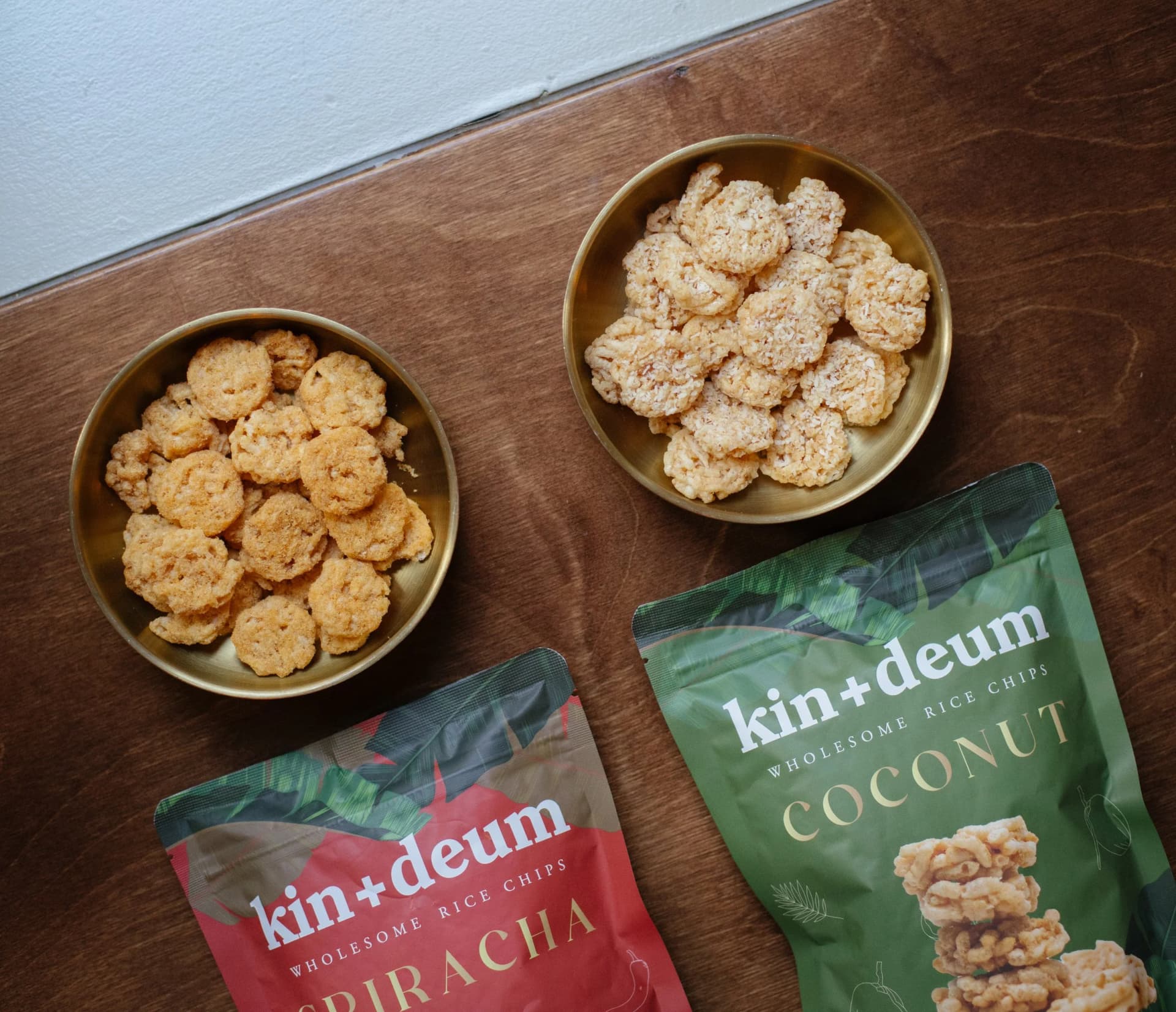 Wholesome rice chips at Kin + Deum, London