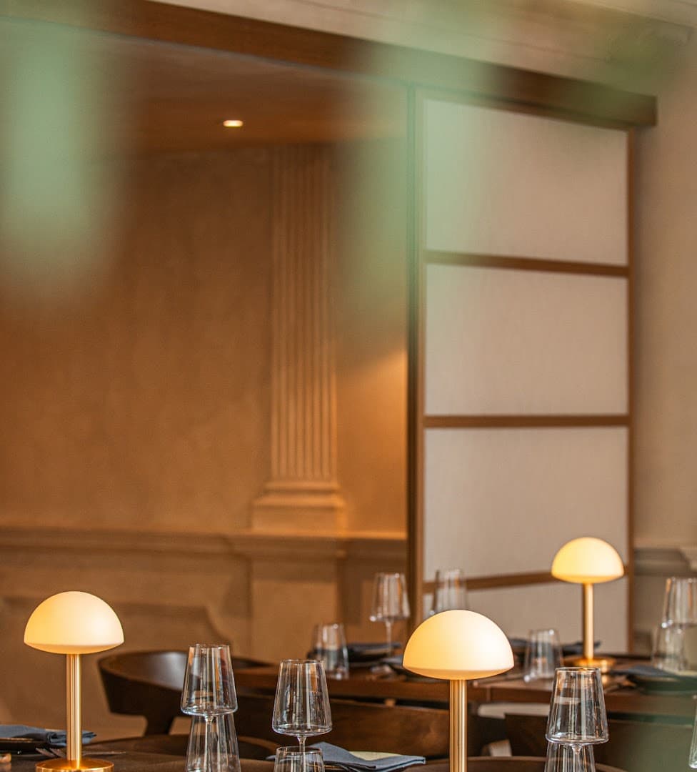 Elegant table setting with ambient lighting at Wolfox Savoy London