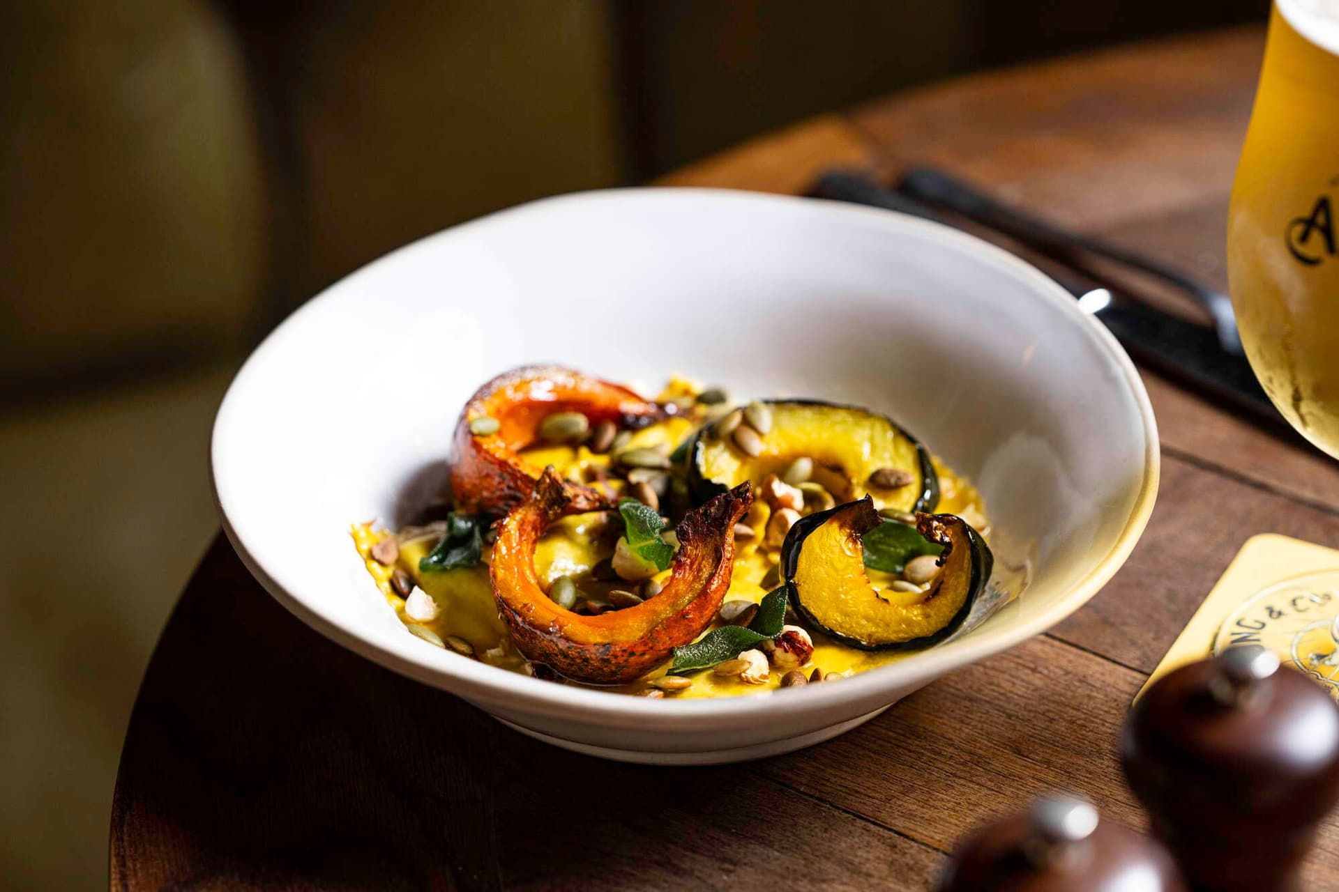 Roasted squash dish at Prince Alfred, London