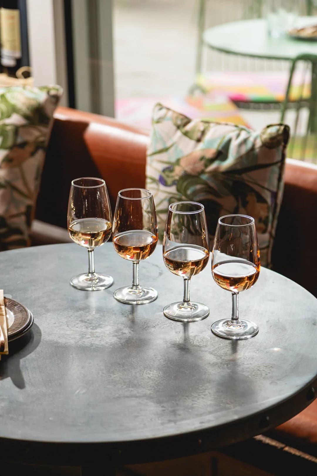 Wine tasting flight at Humble Grape, London