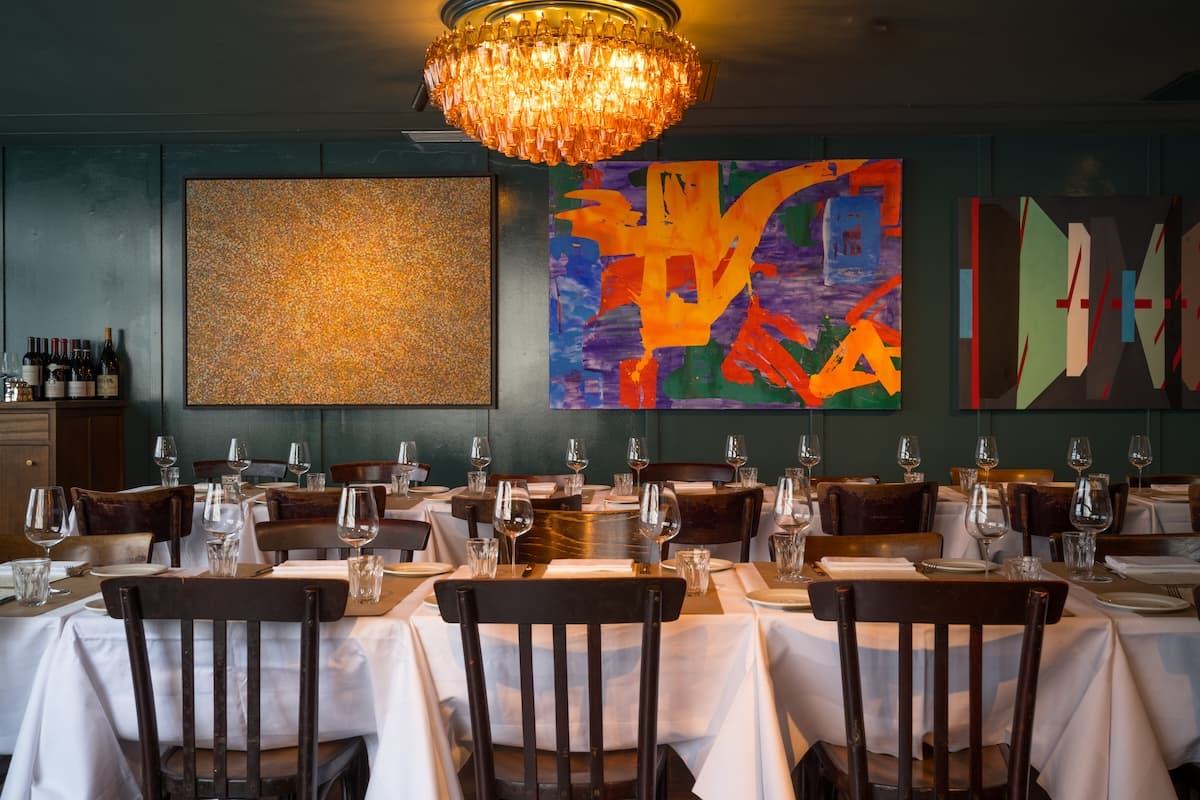 Elegant dining room at The Devonshire, London
