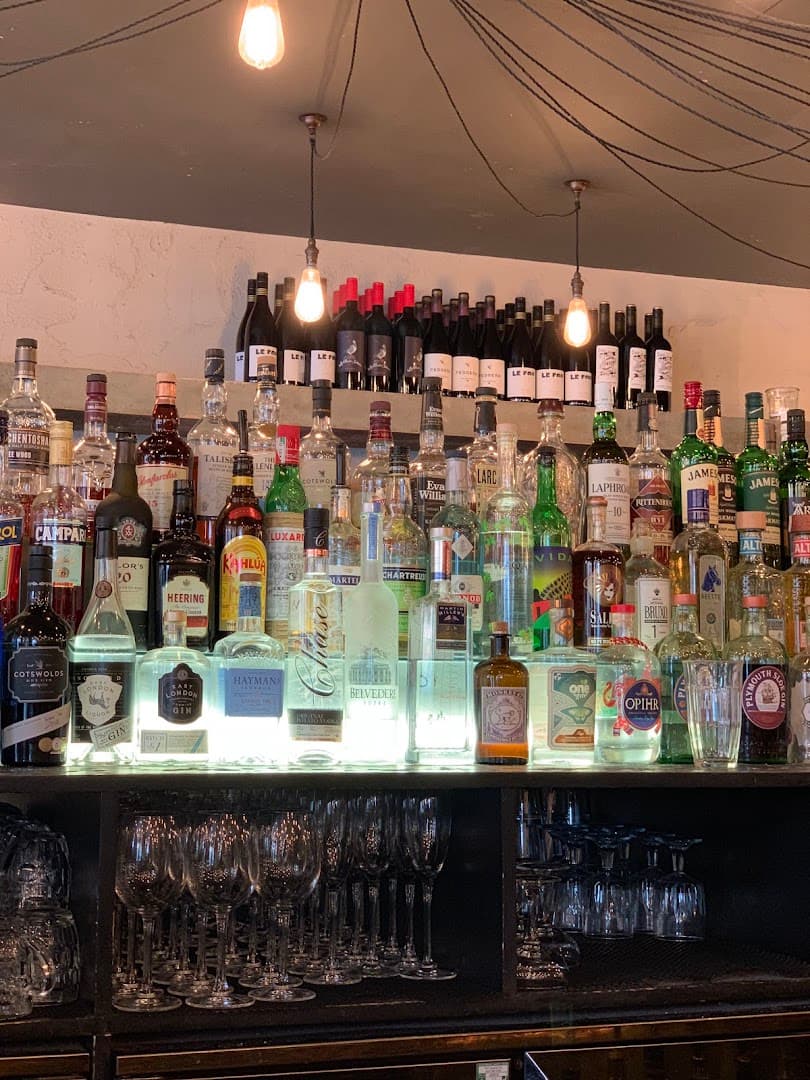 Bar area at Alice House Queen's Park, London