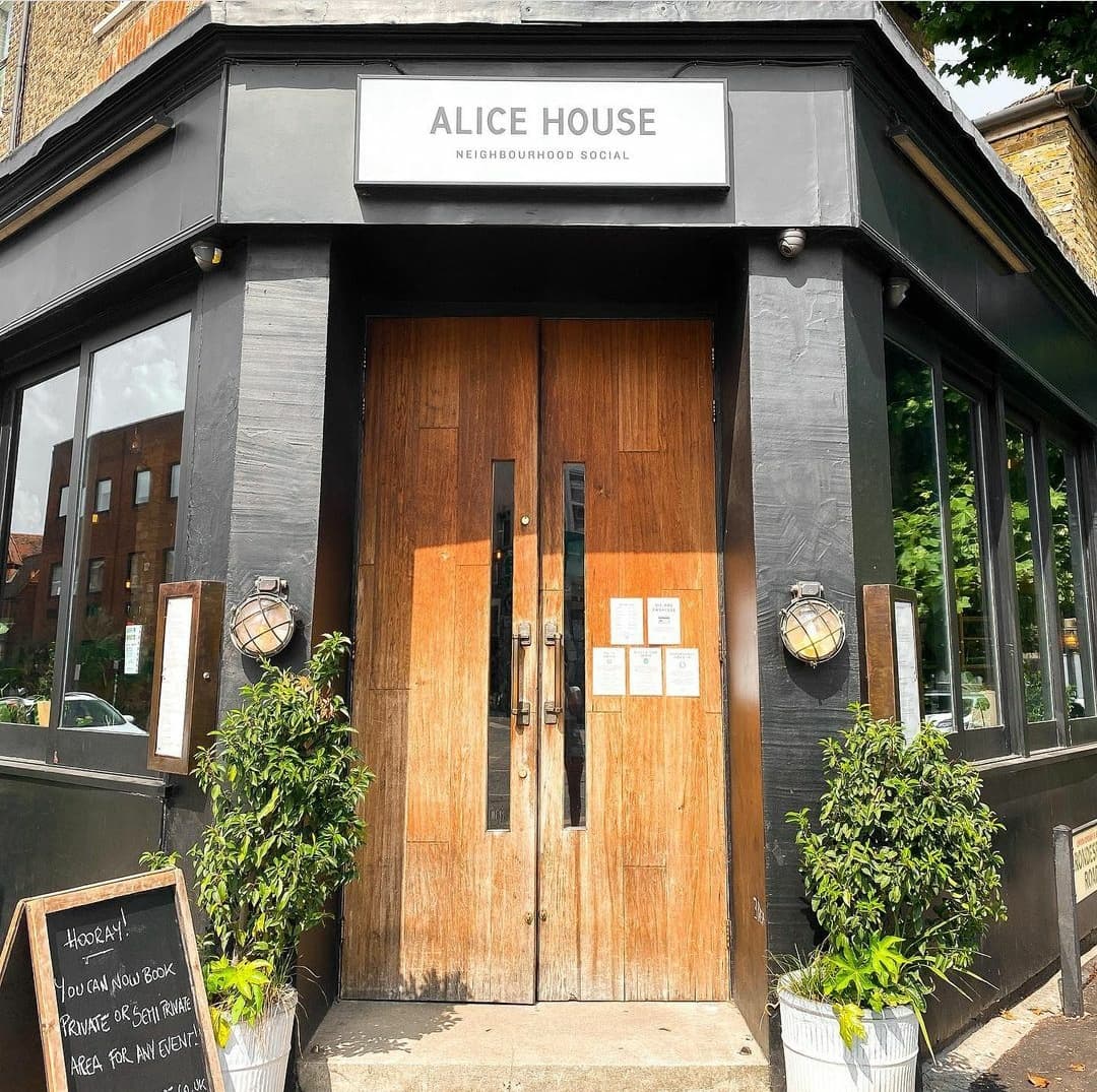 Front entrance facade at Alice House Queen's Park, London