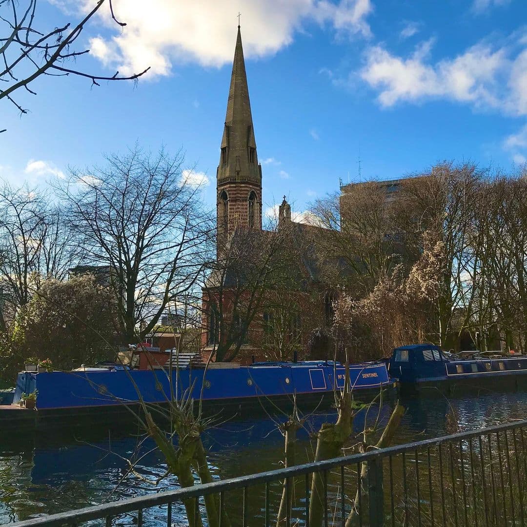 Canal-side view at The Waterway, London