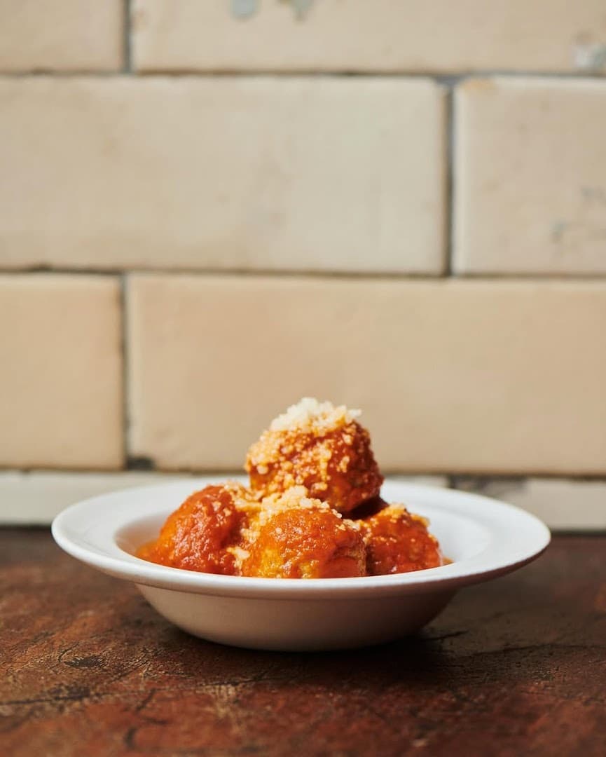 Arancini with tomato sauce at POLPO Italian Restaurant Chelsea, London